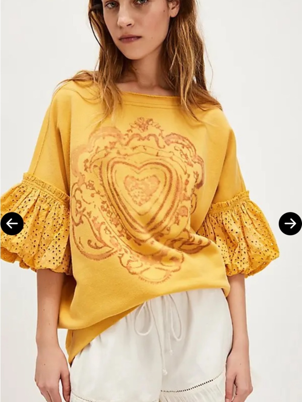 FREE PEOPLE Doily Sweatshirt